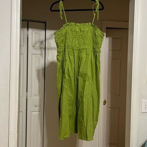 Green midi dress 2x